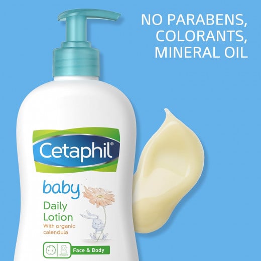 Cetaphil Baby Daily Lotion With Organic Calendula, 400 Ml, 2 Packs