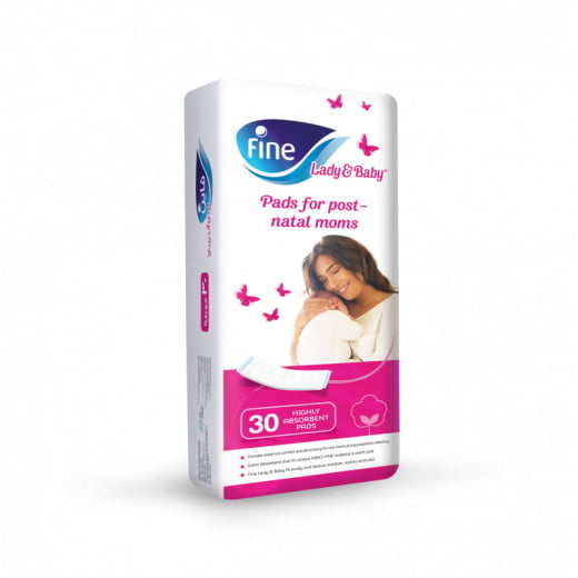 Fine Lady and Baby Diapers, 30 Pads, 3 Packs
