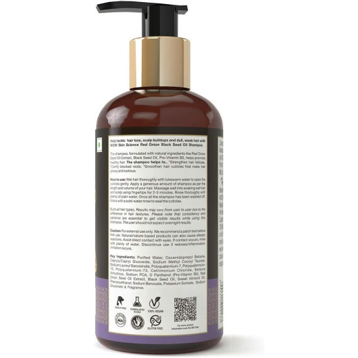 Wow Skin Science Onion Red Seed Oil Shampoo, 300 ml, 2 Packs
