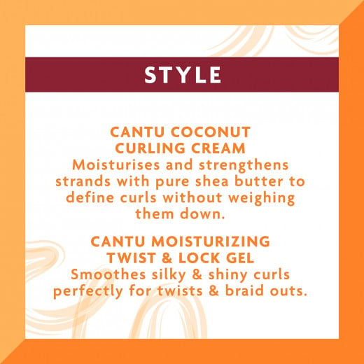 Cantu Shea Butter Coconut Curling Hair Cream, 340 Gram, 2 Packs