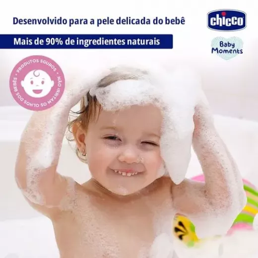 Chicco Baby Moments Gentle Body Wash And Shampoo, 200 Ml, 4 Packs