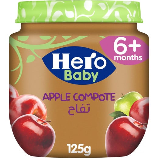 Hero Baby Apple Compote 125 gm, 6 Packs
