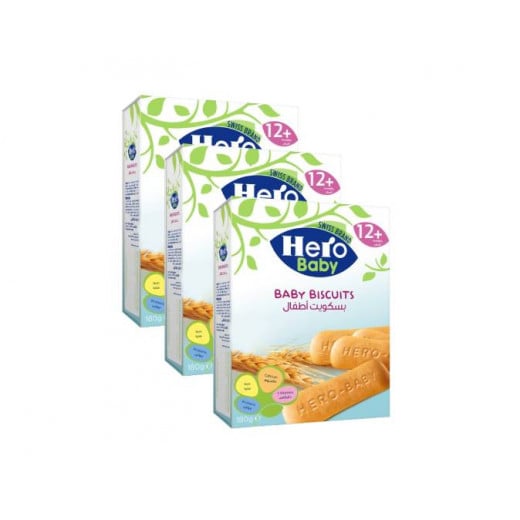 Hero Baby Biscuits 180g, 3 Packs