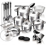 Blaumann 27-Piece Steel Cookware Set - Gourmet Line