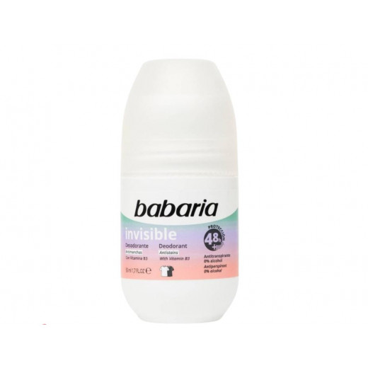 Babaria Invisible Anti-stain Roll-On Deodorant 50Ml