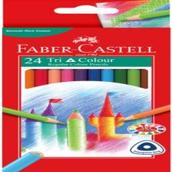 فابر كاستل - أقلام تلوين ثلاثية الألوان 24 عبوة