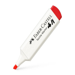 فابر كاستل - قلم ماركر للأقمشة - أحمر