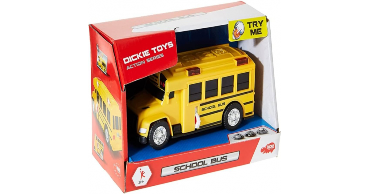 Dickie | School Bus Yellow with Light and Sound | Dickie | | Jordan ...
