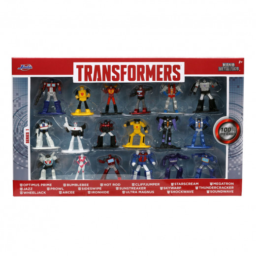 JADA | Transformers Nano Wave 1 Toy Figures | 18 pieces
