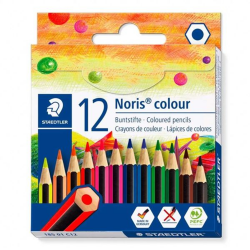 ستيدلر - مجموعة ألوان قلم رصاص نوريس نصف طول - 12 قطعة
