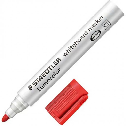 ستيدلر - قلم ماركر للسبورة البيضاء - أحمر