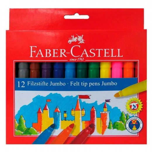 Faber Castell | jumbo markers | 12 Colors