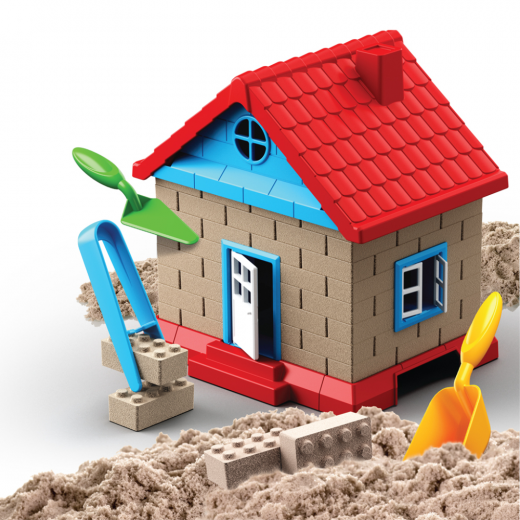 لعبة الرمل  الحركية لنمذجة المنزل من آرت كرافت