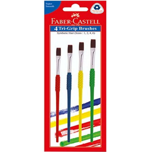 Faber Castell | 4 Tri-Grip Brushes
