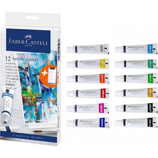 Faber Castell - Acrylic Colors - Set Of 12