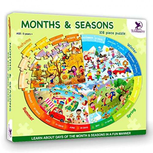 Toy Kraftt Puzzles Months & Seasons