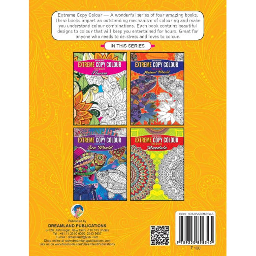 Dreamland extreme copy color coloring book flowers