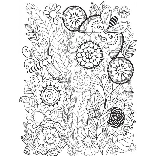 Dreamland Nature Coloring Book for Adults