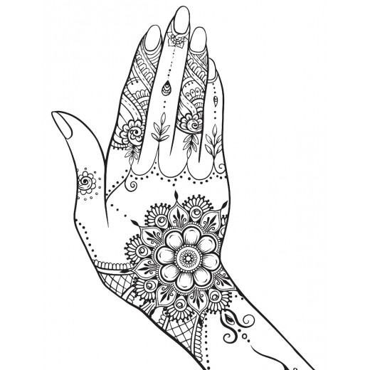 Dreamland Mehandi Coloring Book for Adults