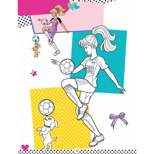 كتاب الرسم والأنشطة للأطفال - باربي من دريم لاند