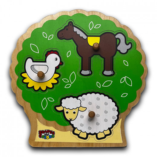لعبة أطفال تركيب حيوانات المزرعة