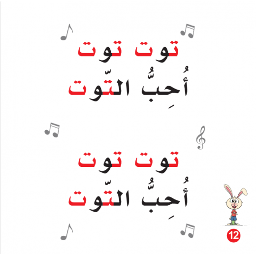 كتاب ارنوب ومربى التوت للحروف الابجدية العربية, حرف التاء