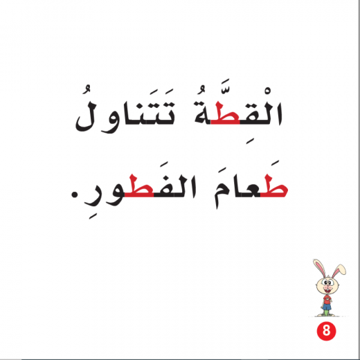 Breakfast Arabic Alphabets Book, Letter Ta
