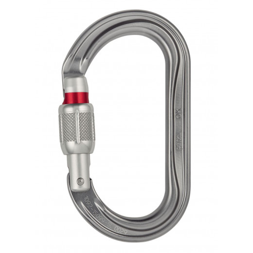OK SCREW-LOCK Oval Carabiner for use with Pulleys and Ascenders