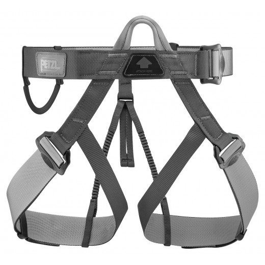 Petzl PANDION Black Easy-to-Use Adjustable Harness with Gear Loops