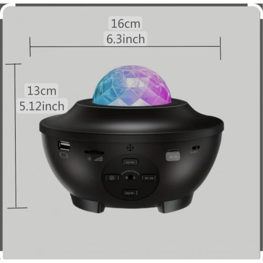 Rohs,  (Starry Projector Light) , Black, 13*16 Cm, Contains 3 Pieces