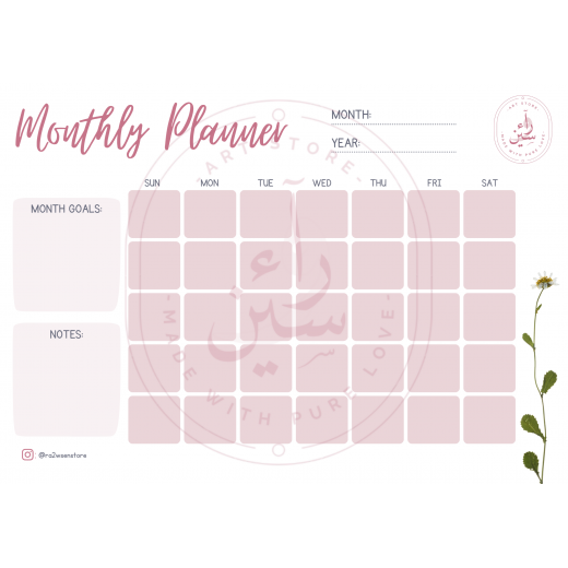 Bundle of Magnetic Monthly, meal planner and to do list