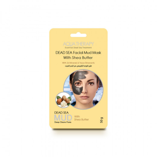 Aqua Therapy Dead Sea Facial Mud Mask with Shea Butter, 50g [sachet]