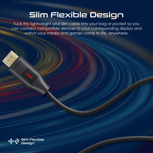 Promate ProLink4K60-300 HDMI Slim Cable 3m