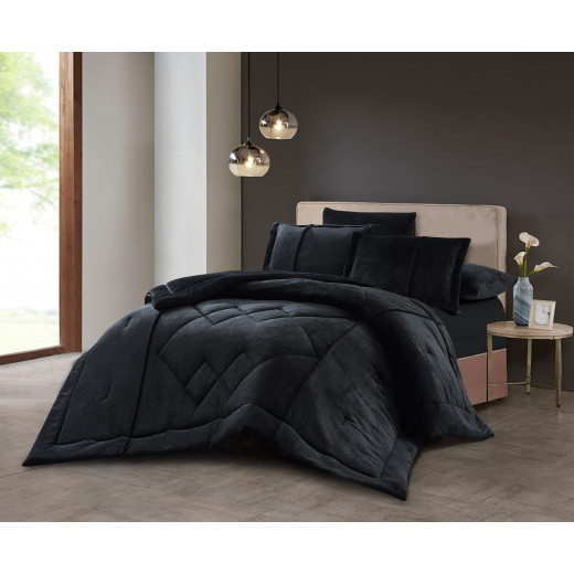Oxford home grace flannel comforter set twin size 4 pcs