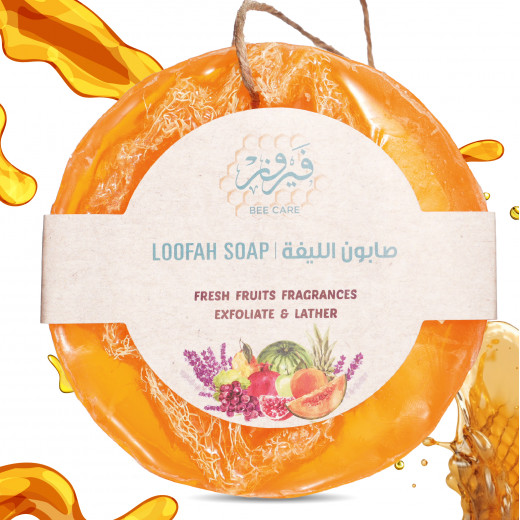 Fairouz Bee Care Peach Loofah Soap