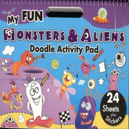 My FUN MONSTERS & aliens Doodle Activity Pad